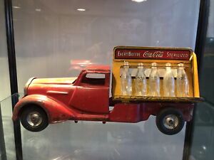 1930’s Coca-Cola Metalcraft Toy Truck, Long Nose