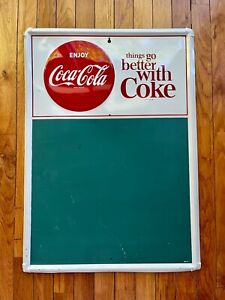 Vintage COCA COLA Button Chalkboard sign