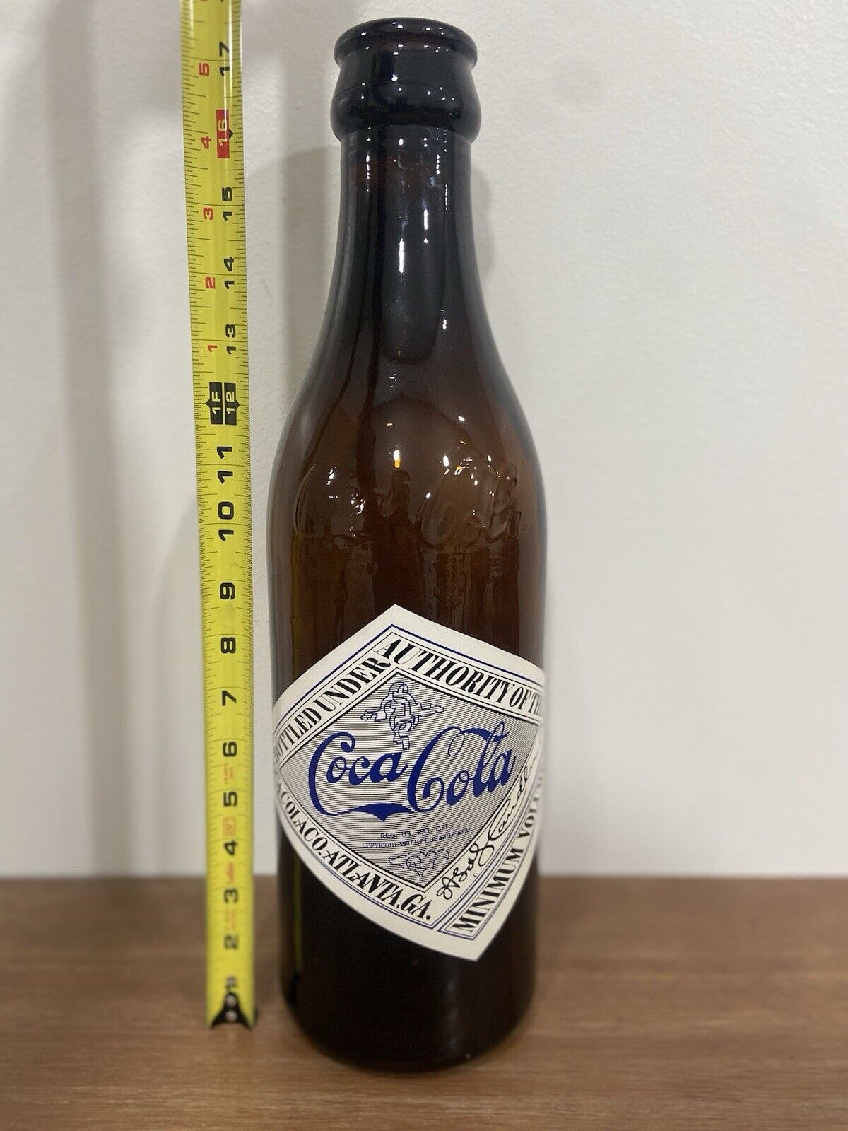 Impossible Find - GIANT - Coca-Cola Amber Display Bottle - Exclusive Collectible