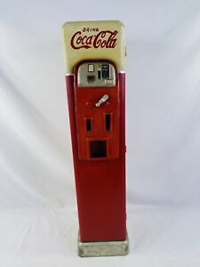 Vintage Coca Cola Model 44 Vendo Coke Machine Wooden Storage Cabinet
