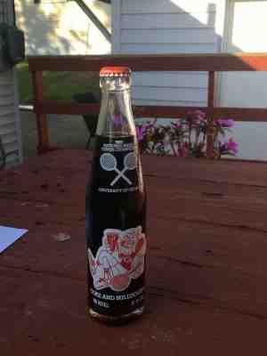 10 oz tall coke bottle- 1985 University of Georgia Men's Tennis champs