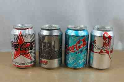 RARE Coca-Cola Art cans from Norway 2004