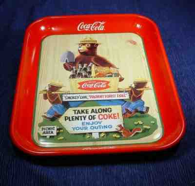 SMOKEY BEAR COCA COLA TRAY 1997 LIMITED EDITION OF 2000 RARE