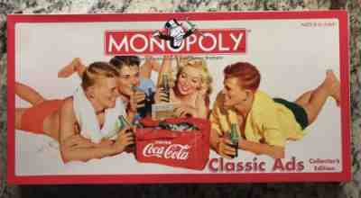 Coca Cola MONOPOLY Classic Ads Collector’s Edition 70th Anniversary Game 2005