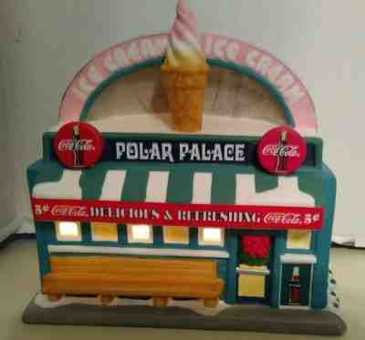 Coca Cola Town Square Collection Christmas Village Ice Cream The Polar Palace