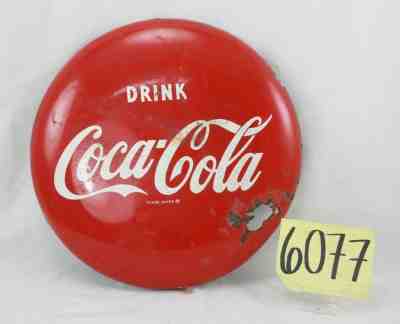 SMALL COCA-COLA BUTTON 1953 DATED 12 INCHES 