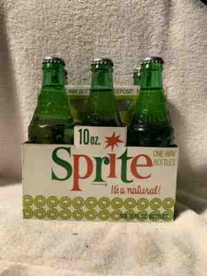 RARE FULL 10oz SPRITE 6pack NO DEPOSIT BOTTLES AND NATIONAL PARKS CARTON