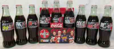 Coca-Cola 98 NASCAR Racing Family 9 Coke Bottles Earnhardt Jarrett Petty Elliott