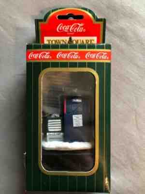 1996 Coca Cola Mailbox Town Square Accessory #64341 Come Figurine Village EUC