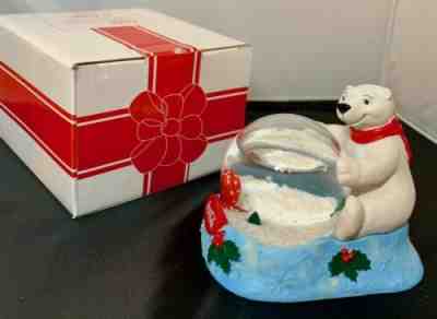 Coca Cola Hardee's Polar Bear Snow Globe w/ Box 2003