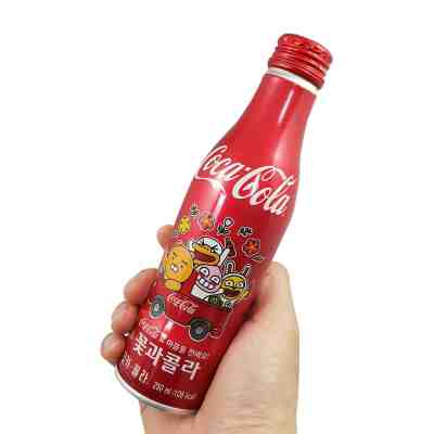 Coca Cola Coke Kakao Friends Aluminum Contour Bottle Limited Edition Empty 250ml