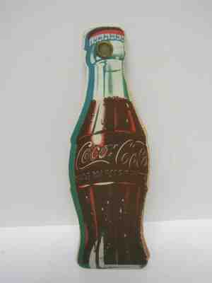 Vtg Coca~Cola Souvenir Plant Brochure Shape of Bottle That Fans Out w/Plant Info