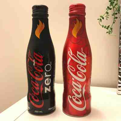 Coca Cola Bottle Aluminum Winter Olympic Games 2010 Vancouver Torch Relay Canada