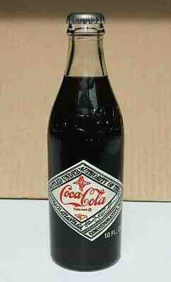 Coke Coca Cola 75th Anniversary  Bottle Durham NC 10 oz 1981 Unopened FULL