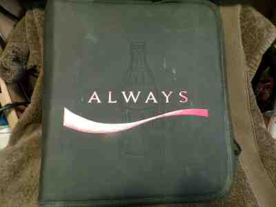 Vtg Coca Cola Company Advertising Zipper Folder  "Always Coke" + Bonus Gift!