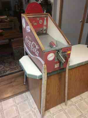 RARE ANTIQUE COCA COLA "W.A.TRATSCH - PATENT 1925" SHOOTING GALLERY ARCADE GAME 