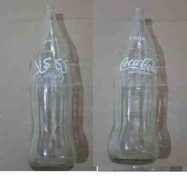 1 Coca Cola 1 Litre  glass bottle  arabic  