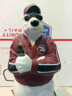 RARE Tim Wolfe Sculpture #2 of 1204 BIG "E" Coca Cola Bear Dale Earnhardt #3