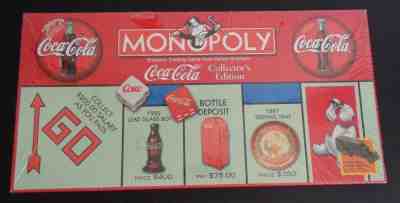 COCA COLA Coke MONOPOLY Collector's Edition 1999 Game NEW + Pewter Tokens SEALED