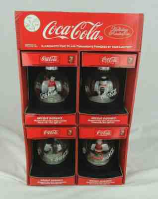 Coca Cola Coke Holiday Radiance Illuminated Ornaments Official Store Display New