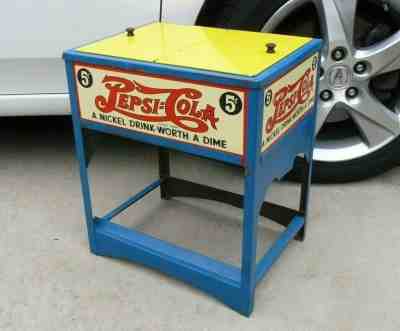 Vintage Retro Pepsi Cola Insulated Ice Chest Cooler Salesman Sample