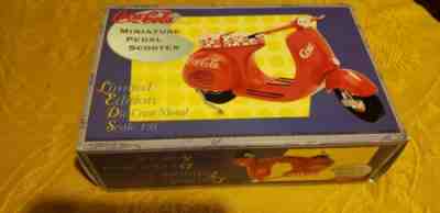 COCA~COLO Die Cast Miniature Pedal Scooter - 1:6 Scale  - In Box