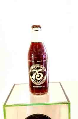 COCA COLA BOTTLE 75th ANN. IN HONOR OF JIMMY CARTER NEVER RELEASED 1 of 3 MADE 