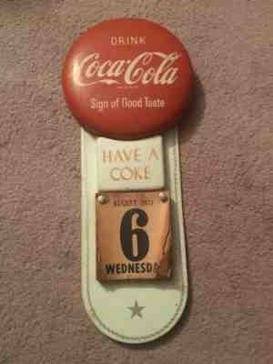 Coca Cola Button Calendar Holder