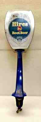 Original  Rare Hires Root Beer Porcelain Gooseneck Bar Counter Dispenser Sign