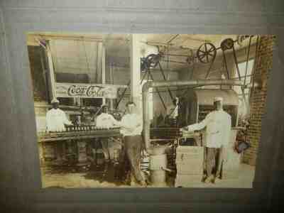 Antique Coca Cola Coke Bottling Factory 1900's Cabinet Card Photo Photograph SC