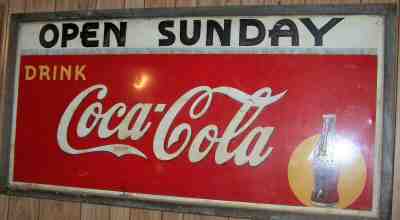 Vintage 1939 Coca-Cola PM Framed Soda Pop Advertisement   Sign 72” x 36”