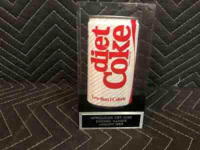 Executive 1983 Vintage Coca Cola Diet Coke Can Lucite Encased Chicago Bottling