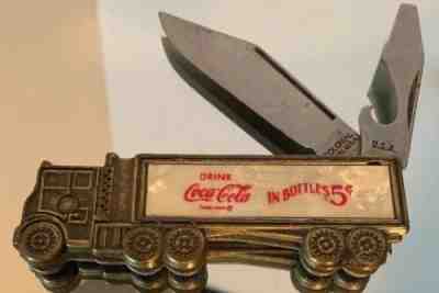 Coca Cola Truck - Mother Of Pearl - Pocket Knife By Colonial Providence RI USA