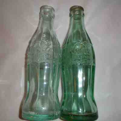 Coca-Cola COKE 2 Bottles Nov16 1915 & Dec25 1923, Greensboro & Goldsboro