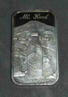75th Anniv.1906-1981 Commem. CocaCola Proof Silver "Mt. Hood" Bar S.N. 238 