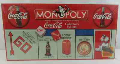 1999 Coca Cola Monopoly Sealed Collector's Edition with 8 Pewter Tokens