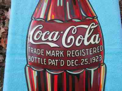 Coca Cola Christmas Bottle Sign 1932