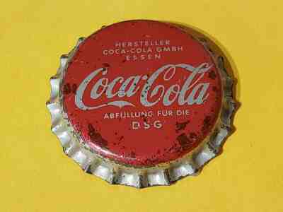 Coca Cola Germany Soda Bottle Cap Crown Coke Beer Old Rare 