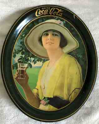RARE VERY NICE CONDITION Ca. 1916 ? COCA COLA SERVING TRAY, SOME PROVENANCE