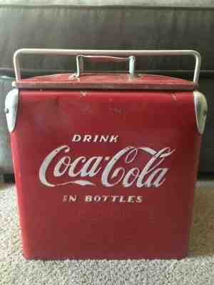 1950s Acton Junior 6 pack Picnic Cooler Coca Cola