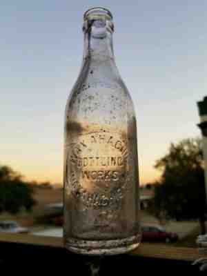 RARE WAXAHACHIE TEXAS SLUGPLATE STRAIGHT SIDE COCA COLA BLOWN IN MOLD SCA 