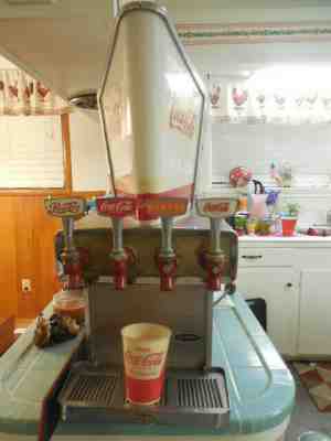 Rare 1950s-60 Vendo Galaxie Lightup 4tap Coca Cola Soda Fountain Dispenser -NICE