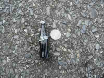 ONE mini bottle Coca-Cola Coke tiny trinket collectible miniature