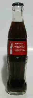 FELIZ DIA MAMA COCA COLA BOTTLE BOLIVIA commemorative RARE EDITION acl print
