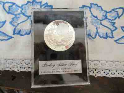 Coca-Cola Sterling Silver Limited Edition Santa and Reindeer Coin in Case