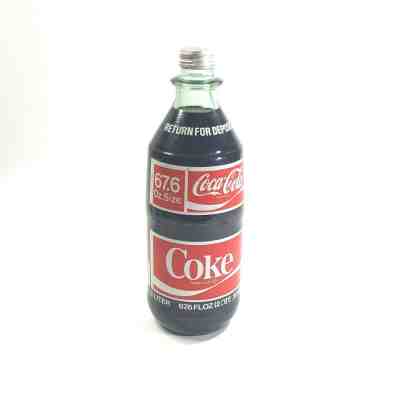 Vintage Coca Cola Glass 2 Liter Coke Bottle 67.6 OZ FULL Bottle
