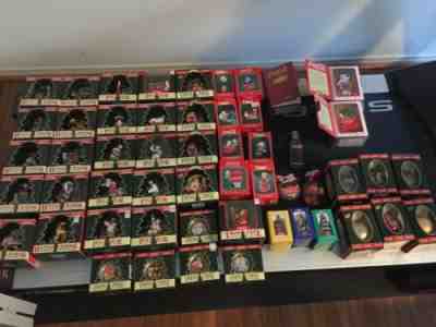 Coca-Cola Christmas Ornament Huge Lot In Boxes Coke, Can, Santa, Bears