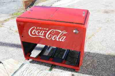 Vintage 1930's Coca Cola Westinghouse Master Ice Cooler Double Lid