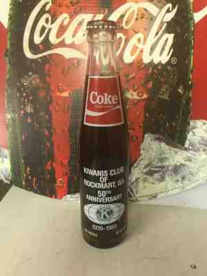 Coca Cola Bottle 10oz TALL Kiwanis CLUB ERROR Bottle RARE+++
