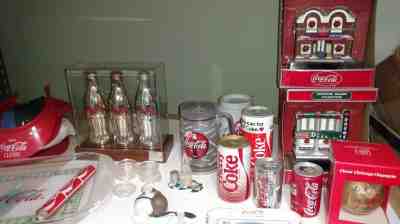 Large Lot of Coca-Cola Collectibles Christmas ornaments and more